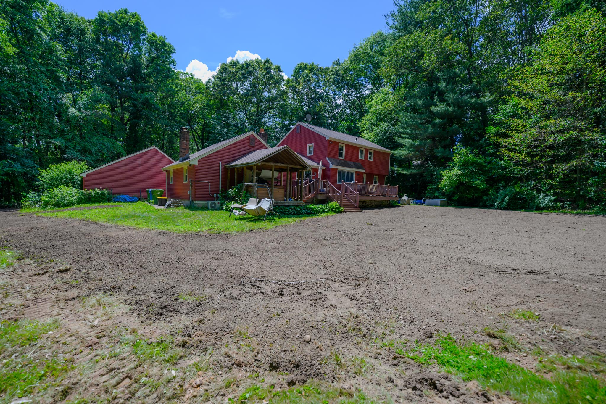 A beautiful backyard reshaped after the pool removal.